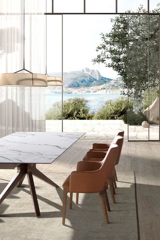 Tabouret en noyer - 53 x 51 x 84 cm