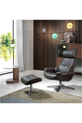 Tavolino - Effetto noce e trasparente