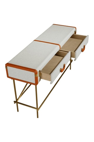 Console 2 cassetti in legno - 141 x 81 x 45 cm