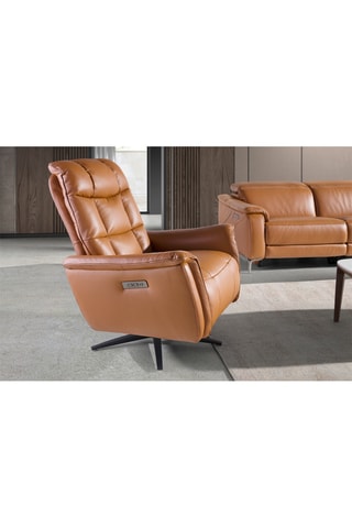 Poltrona - Marrone - In pelle