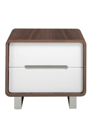 Comodino 2 cassetti in legno - 66 x 48 x 48 cm