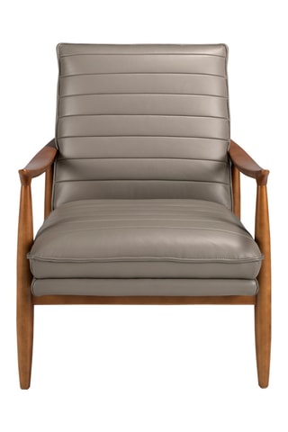 Poltrona - Grigio - In pelle