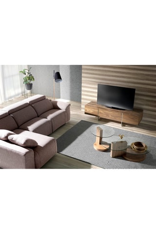 Mobile TV 2 ante in noce - 180 x 56 x 46 cm