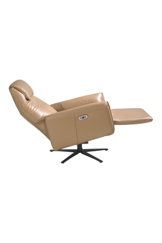 Cadeirão - Bege - Em couro