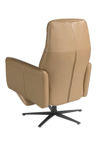 Cadeirão - Bege - Em couro