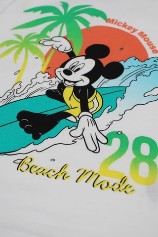 T-shirt en Short Mickey Disney - Oranje en Wit - Wit, groen, geel en oranje