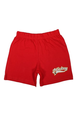 T-shirt en Short Mickey Disney - Koningsblauw en Rood - Wit, rood, blauw en geel