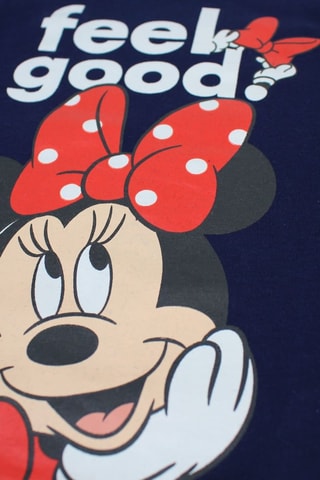 T-shirt en Short Minnie Disney - Marineblauw - Wit, zwart, rood en blauw
