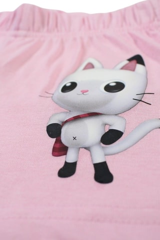 T-shirt en Short Gabby & Pandy The Magic House - Roze - Wit, bruin, zwart en roze