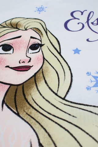 T-shirt Elsa Frozen Disney - Wit - Wit, geel en roze