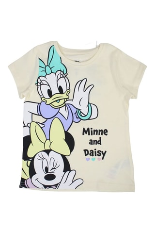 T-shirt en Short Minnie en Katrien Disney - Ecru - Wit en zwart