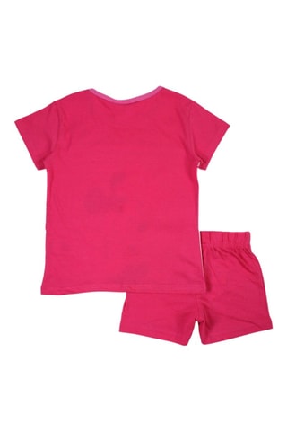 T-shirt en Short Minnie Disney - Roze - Wit, zwart en roze