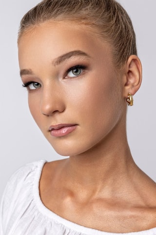 Orecchini a semicerchio - Dorato  - Marc Malone
