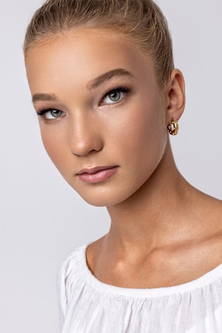 Orecchini a semicerchio - Dorato  - Marc Malone
