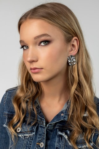 Orecchini a lobo - Argentato - Marc Malone