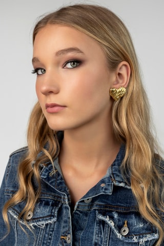 Orecchini a lobo - Placcato oro giallo - Marc Malone