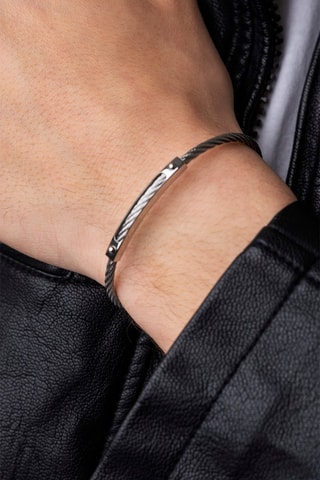 Bracciale bangle - Argentato - Marc Malone