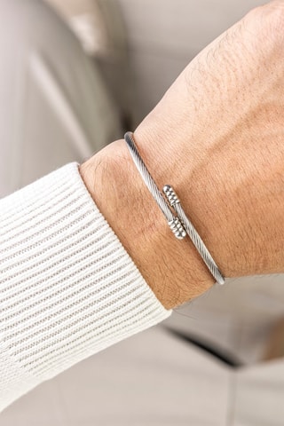 Bracciale bangle - Argentato - Marc Malone