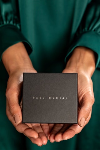 Orologio al quarzo in pelle - GMT - Bussola - Nero e argentato - Paul McNeal