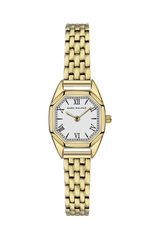 Orologio al quarzo in acciaio placcato Ion oro giallo