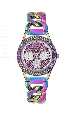 Orologio al quarzo in acciaio placcato Ion oro giallo - Cronografo