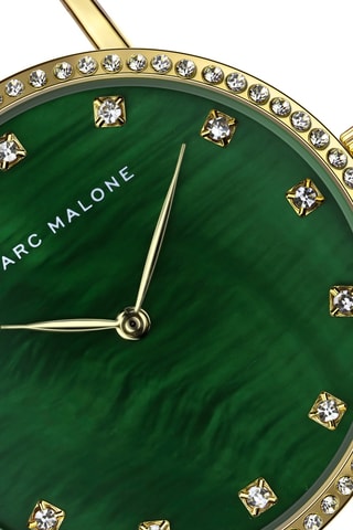 Orologio al quarzo in acciaio - Dorato - Marc Malone