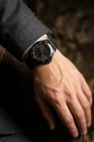 Orologio al quarzo in silicone - Nero - Marc Malone