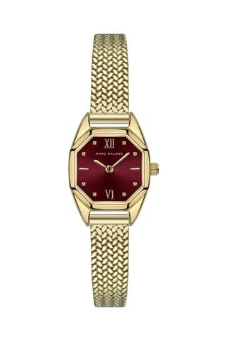 Orologio al quarzo in acciaio - Dorato - Marc Malone