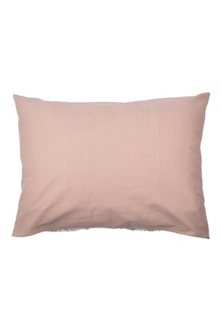 Federa double face in cotone 57 fili/cm² Java  - Bianco e marrone