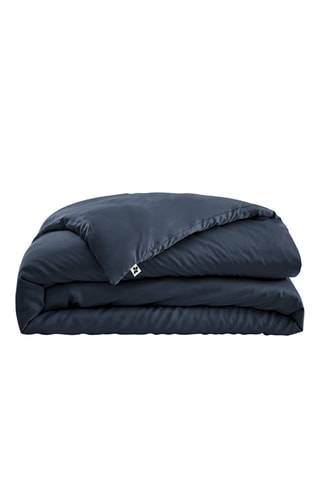 Copripiumino in raso di bambù Salomé - Navy