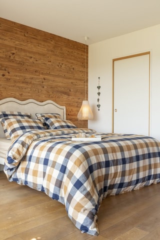 Copripiumino Basile - Blu e beige