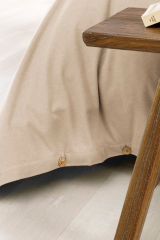 Copripiumino in flanella di cotone 170 g/m² Candice - Sabbia