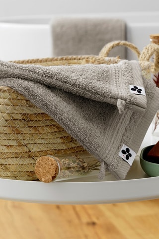 2 guanti da bagno in cotone Garance - Argilla