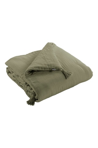 Trapunta in garza di cotone 125 g/m² Gaïa - Rosmarino