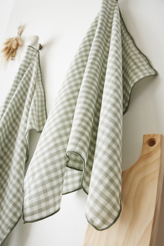 2 strofinacci Vickie - Verde e bianco