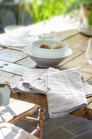 3 tovaglioli Gaïa - Grigio