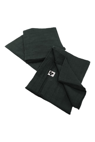 3 serviettes de table Gaia - Vert sapin