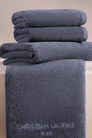 6 manoplas de baño - Azul grisáceo