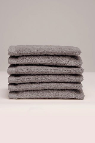 6 manoplas de baño - Castaño