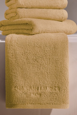 6 manoplas de baño - Mostaza