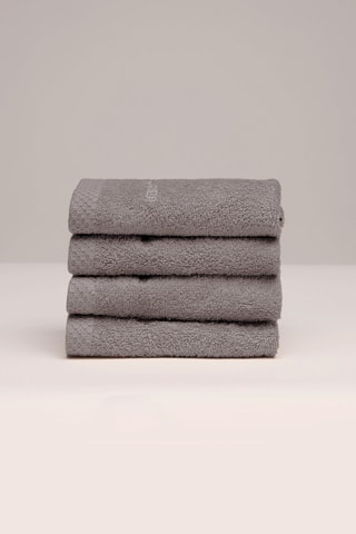 4 toallas de tocador - Castaño - 30 x 30 cm