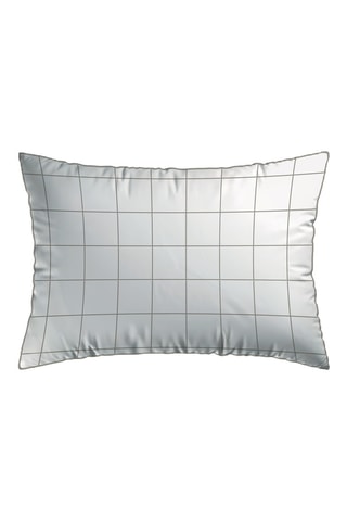 2 fundas de almohada de satén de algodón - 80 hilos/cm² - Blanco - 50 x 70 cm