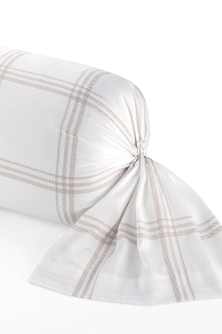 Funda de almohada de satén de algodón - 80 hilos/cm² - Topo - 43 x 210 cm