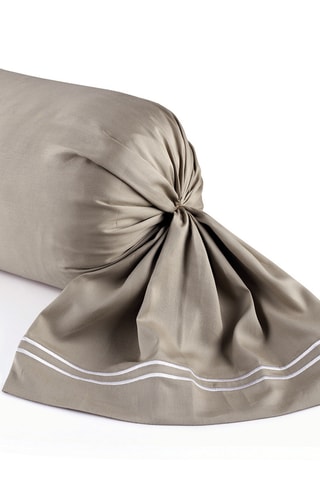 Funda de almohada de satén de algodón - 80 hilos/cm² - Blanco - 43 x 210 cm