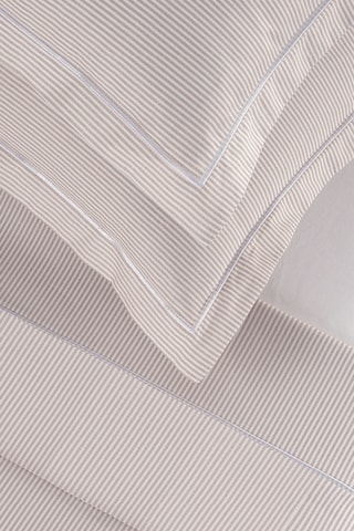 2 fundas de almohada de percal de algodón - 80 hilos/cm² - Topo - 50 x 70 cm