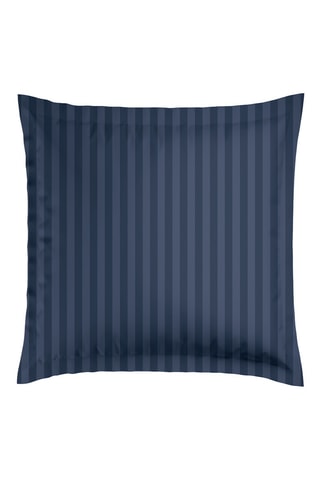 2 fundas de almohada de satén de algodón - 80 hilos/cm² - Azul oscuro