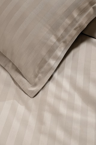 2 fundas de almohada de satén de algodón - 80 hilos/cm² - Topo