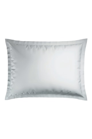 2 fundas de almohada de satén de algodón - 80 hilos/cm² - Blanco - 50 x 70 cm
