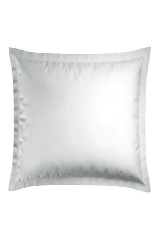 2 fundas de almohada de satén de algodón - 80 hilos/cm² - Gris - 63 x 63 cm