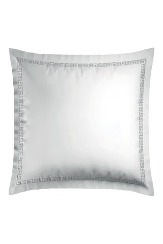 2 fundas de almohada de satén de algodón - 80 hilos/cm² - Gris - 63 x 63 cm